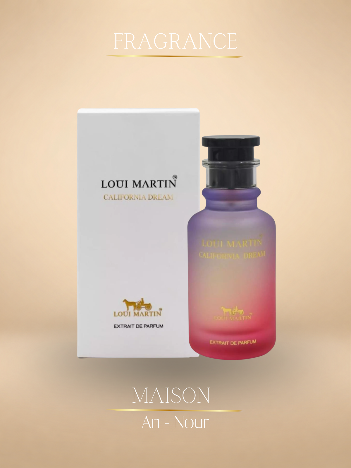 California Dream Extrait de Parfum – Parfum Frais Longue Tenue 100ml - Louis Martin