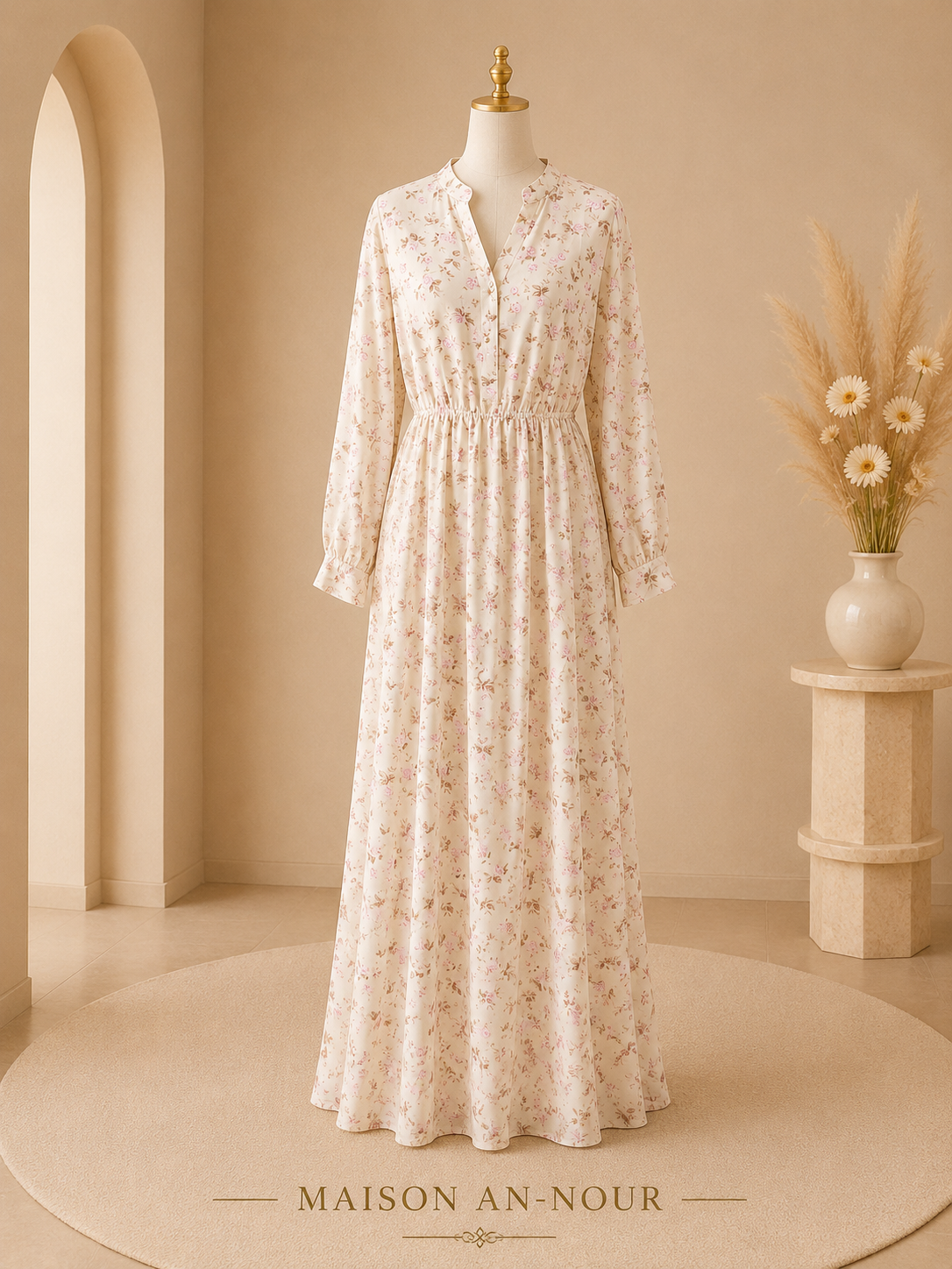 Robe Longue Fleurie Femme Élégante
