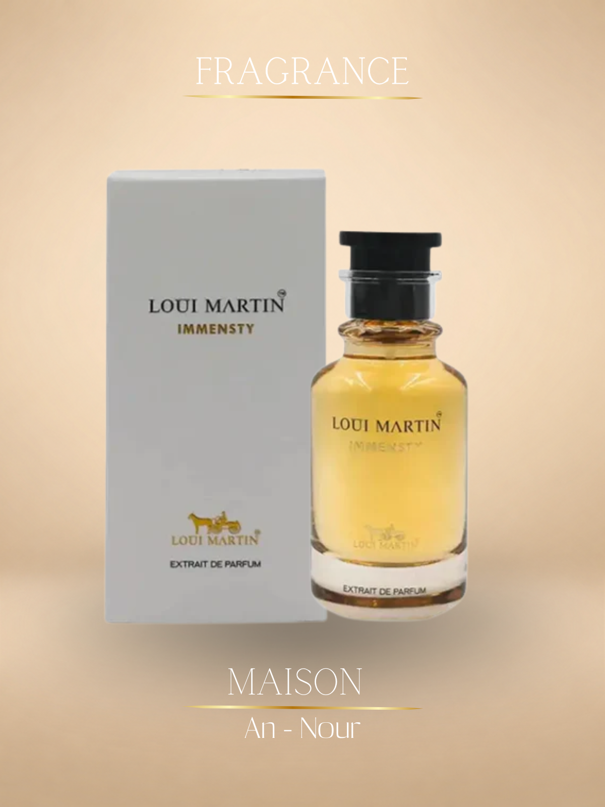 Immensty Extrait de Parfum Unisex – Parfum Mixte Intense Longue Tenue 100ml - Louis Martin