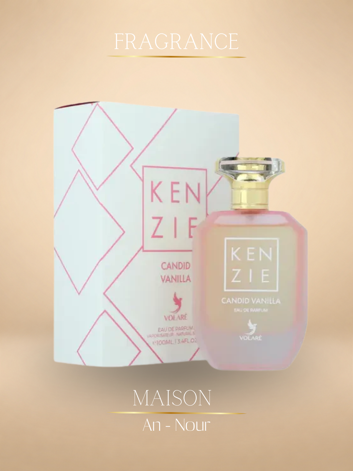 Kenzi Candied Vanilla – Parfum Vanille Gourmande 100ml - Volaré