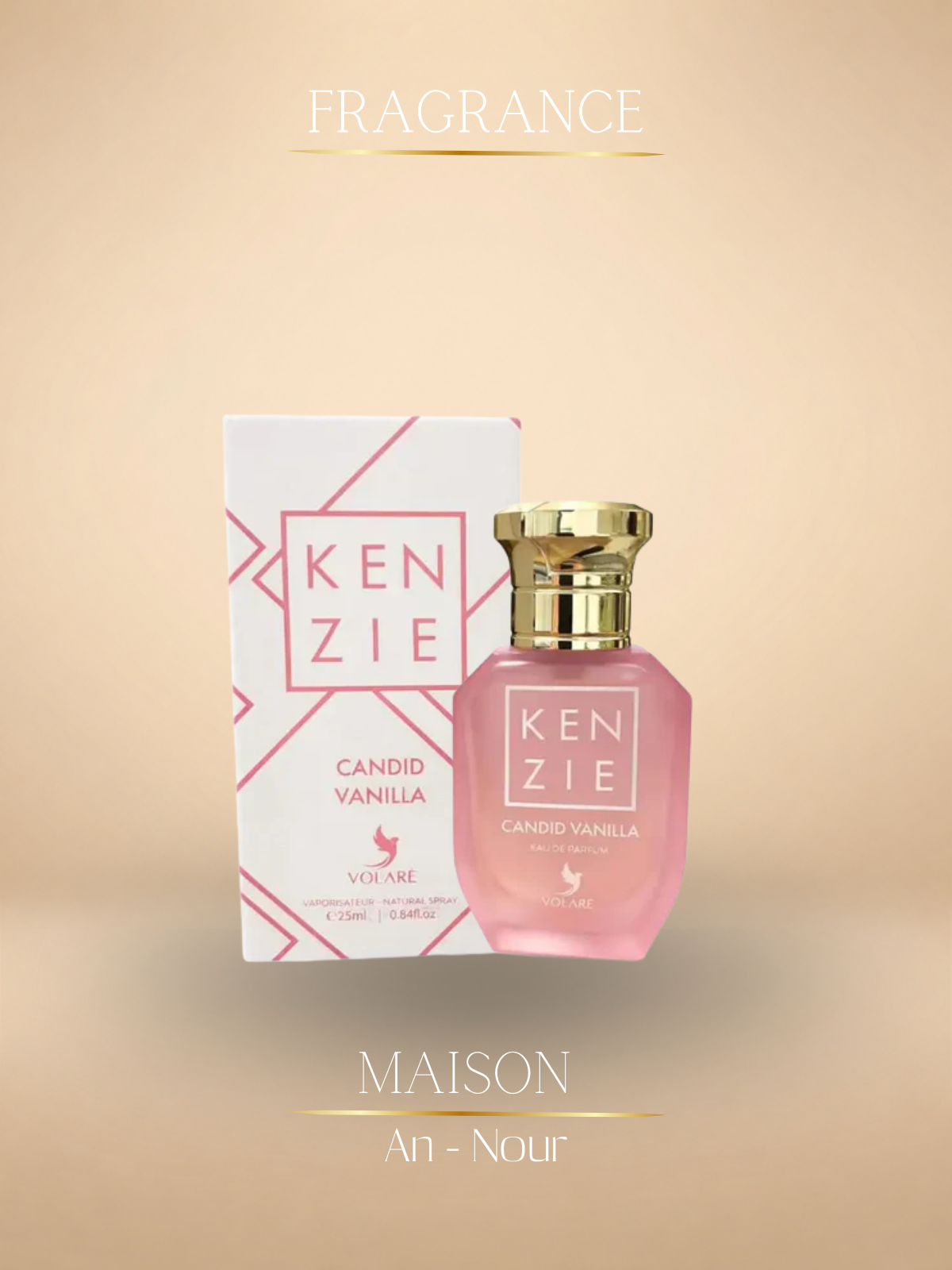 Kenzi Candied Vanilla – Parfum Vanille Gourmande 25ml - Volaré