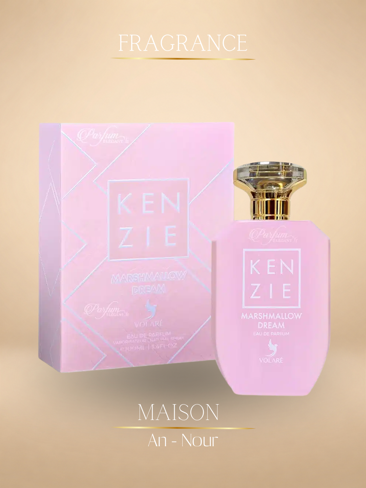 Kenzi Marshmallow – Parfum Gourmand Vanillé 100ml - Volaré