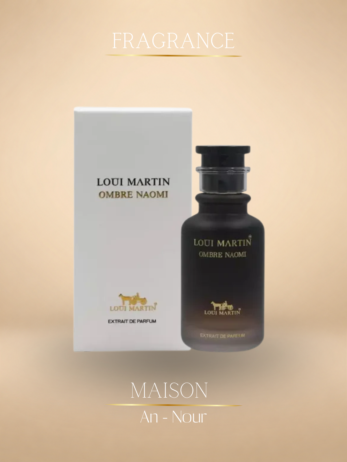 Ombre Naomi Extrait de Parfum Homme – Parfum Homme Intense Longue Tenue 100ml - Louis Martin